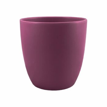 Vaso Cerâmica Mate 13cmx10cmx15cm 1pç Ameixa