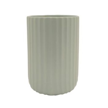 Vaso Dolomita Stripes 13cmx13,5cm 1pç Verde