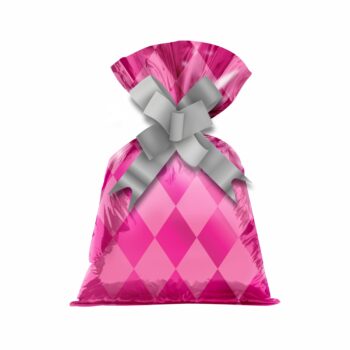 Saco Poli Metalizado Veneza 30cmx45cm 50pc Pink