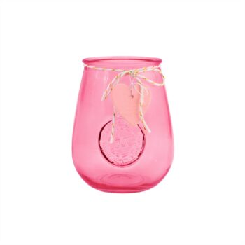 Vaso Vidro Sweet 12,5cmx8cm Pink