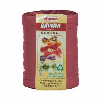 Raphia Maxi Sintética 100m Merlot