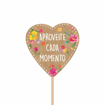 Pick MDF Aproveite Cada Momento 83mmx83mm 1pç Natural