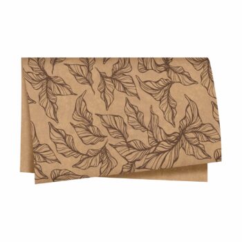 Papel Kraft Folhas 68cmx79cm 25fls Natural/Café