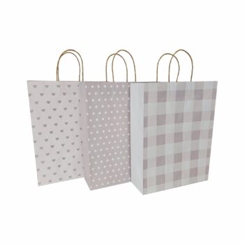 Sacola Presente Com Glítter 32cmx11cmx42cm Sortida