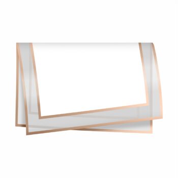 Poli Acetinado Tipo Coreano 56cmx55cm 20fls Line Branco