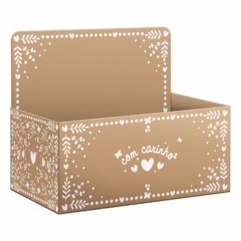 Caixa Display Encanto 27,5cmx11,5cmx18,5cm 1pç Cáqui