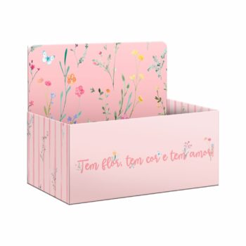 Caixa Display Florir 27,5cmx11,5cmx18,5cm 1pç Rosa