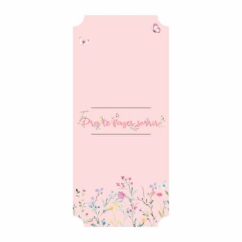 Cartão P/ Flores Florir 14,5cmx32cm 6pçs Rosa