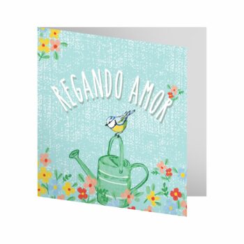 Cartão Regando Amor 09cmx09cm 10pçs Cristal