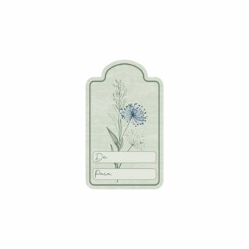 Tag Aurora 4,5cmx7cm 10pçs Verde Chá