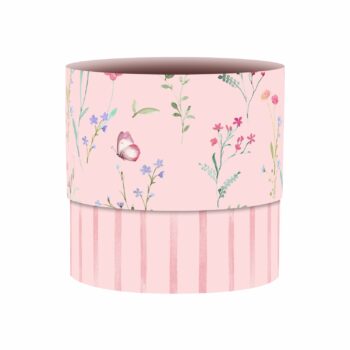 Cachepot Acrílico Milão Florir 15cmx15cm 1pç Rosa Pétala