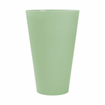 Vaso Acrílico Tulipa Mate 21cmx13cm 1pc Verde Chá