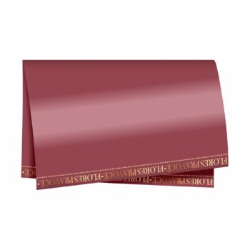 Poli 400 Flores Pra Você 68cmx68cm 25fls Merlot/Ouro