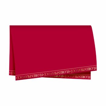 Poli 400 Flores Pra Você 68cmx68cm 25fls Cherry/Ouro