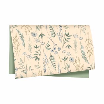 Poli Dupla Face Aurora 68cmx65cm 25fls Barbante/Verde Chá