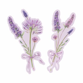 Aplique MDF Lilac 40mmx100mm 6pçs Lavanda