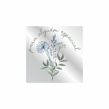 Etiqueta Adesiva Mascarada Aurora 7,5cmx7,5cm 1pç Verde Chá