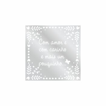 Etiqueta Adesiva Mascarada Encanto 7,5cmx7,5cm 1pç Branco