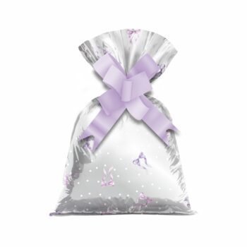 Saco Poli Lacinhos 12cmx22cm 50pçs Lavanda