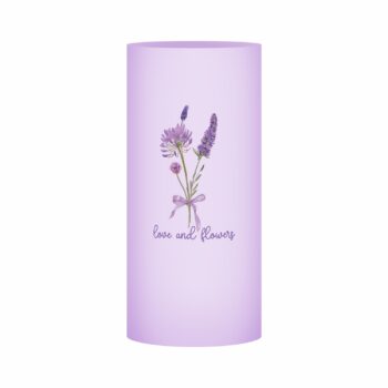 Vaso Acrílico Prestige Frozen Lilac 25,5cmx12,5cmx11cm 1pc Lavanda