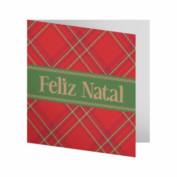 Cartão Tradição De Natal 09cmx09cm 10pçs Vermelho/Verde