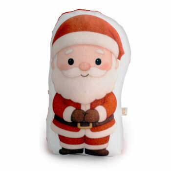 Decorativo Almofada Papai Noel 30cm 1pç Vermelho/Branco