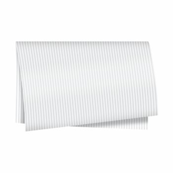 Poli 400 Acetinado Tipo Coreano Listras 58cmx58cm 20fls Branco