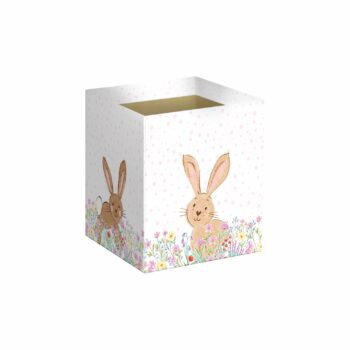 Cachepot Quadrado Doce Jardim C/ Hot Stamping 11cmx11cmx11cm 10pc Multicor