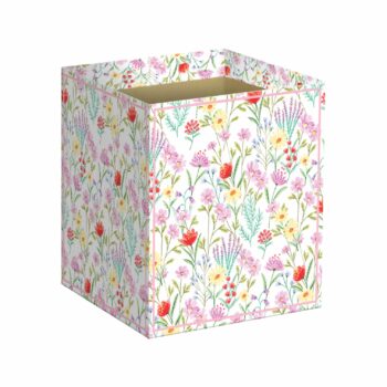 Cachepot Quadrado Doce Jardim 14,5cmx14,5cmx15,5cm 10pc Multicor