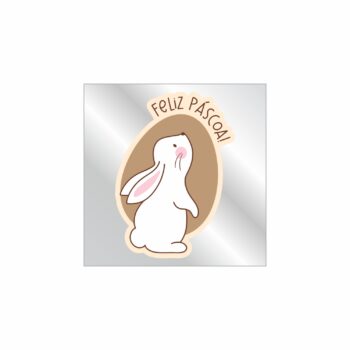 Etiqueta Adesiva Mascarada Docinho 7,5cmx7,5cm 1pç Barbante/Cáqui