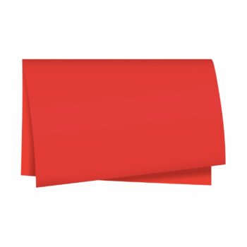 Poli 400 Acetinado Coreano Liso 55cmx60cm 20fls Vermelho