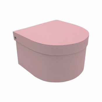 Caixa Rígida Luna 18,5cmx16,5cmx9cm 1pç Rosê