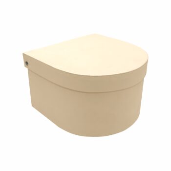 Caixa Rígida Luna 18,5cmx16,5cmx9cm 1pç Off White