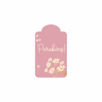 Tag Cecília 4,5cmx7cm 10pçs Rosé