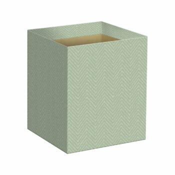 Cachepot Quadrado Arrazzo 14,5cmx14,5cmx15,5cm 10pc Verde Chá