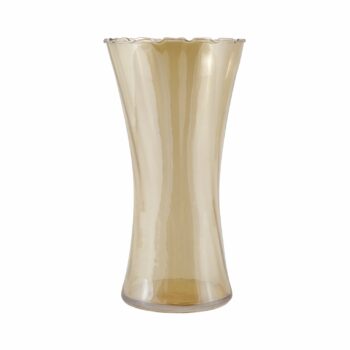 Vaso Vidro Prisma 10cmx8cmx20cm Bronze