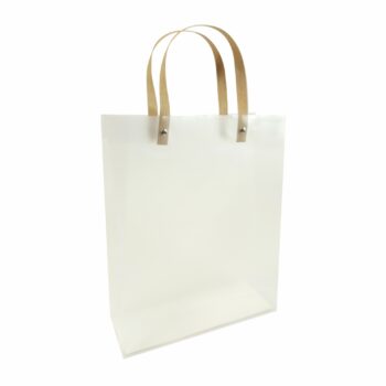 Sacola PVC Com Alça 20cmx12cmx30cm 1pç Incolor