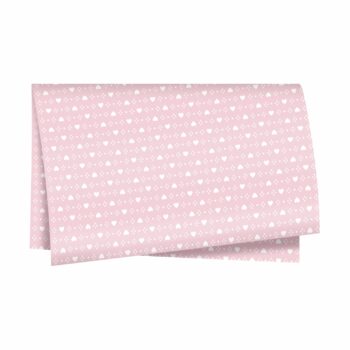 Poli Laise Coração 49cmx69cm 50fls Rosa Pétala