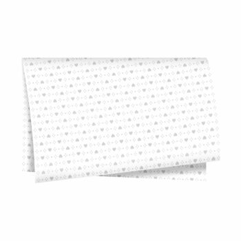 Poli Laise Coração 49cmx69cm 50fls Branco