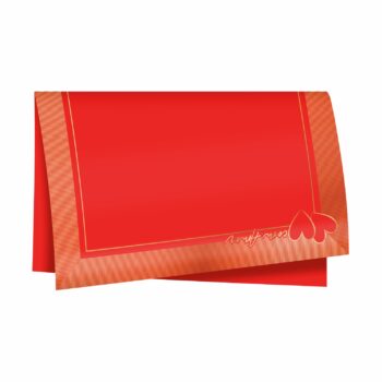 Poli 400 Modern Love 68cmx68cm 25fls Vermelho/Ouro