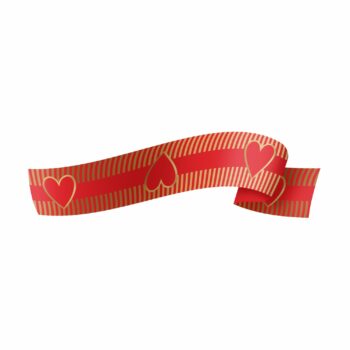 Fita Maxi Modern Love 32mmx100m Vermelho/Ouro