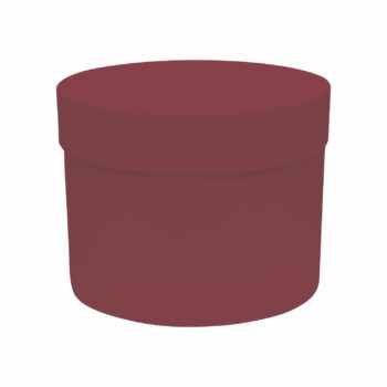 Caixa Rígida Redonda 19,5cmx15cm 1pç Merlot