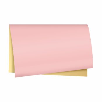 Poli 600 Coreano Dupla Face Glam 55cmx53cm 20fls Rosa Claro/Ouro
