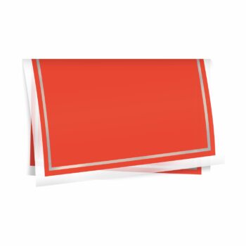 Poli 500 Acetinado Coreano Harmony 57cmx57cm 20fls Vermelho