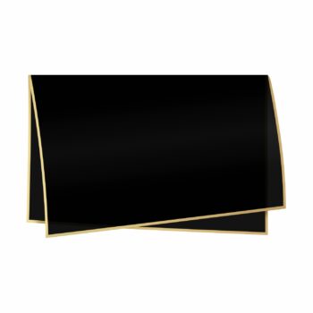 Poli 500 Acetinado Coreano Duo Classic 56cmx56cm 20fls Preto