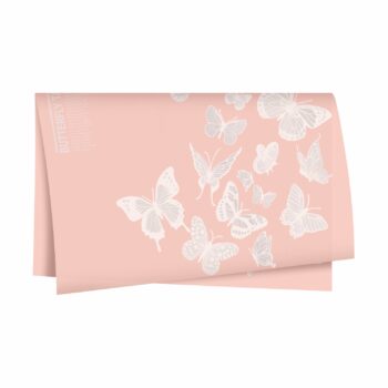 Poli 500 Acetinado Coreano Butterfly 57cmx57cm 20fls Rosa