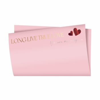 Poli 600 Coreano Dupla Face My Love C/ Hot Stamping 57cmx57cm 15fls Rosa