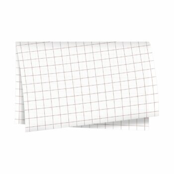 Poli 500 Acetinado Coreano Quadri 57cmx57cm 20fls Branco/Ouro