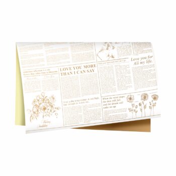 Poli 600 Coreano Dupla Face News 57cmx57cm 20fls Ouro