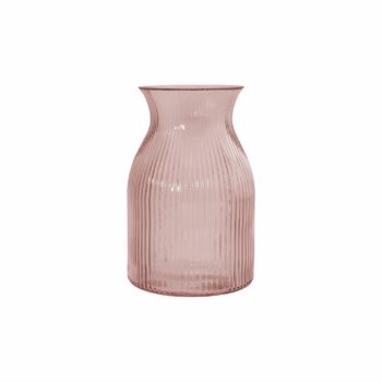 Vaso Vidro Lúmina 9cmx18cm Rosa